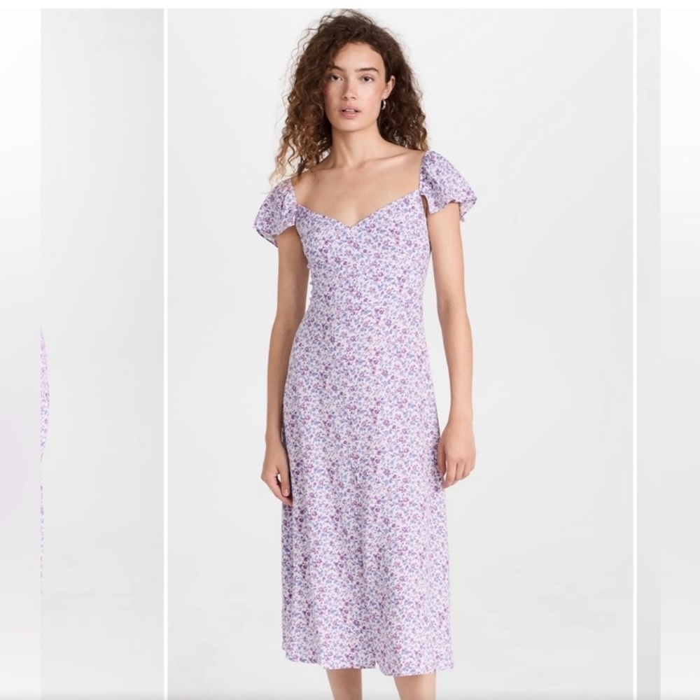 Reformation Baxley Midi Dress in Muse